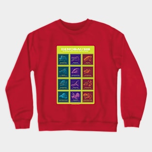 Dinosaurs Poster Crewneck Sweatshirt